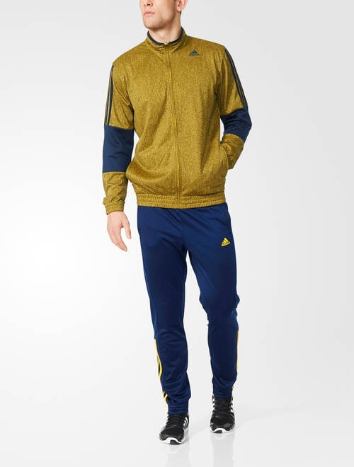 yellow adidas tracksuit men's