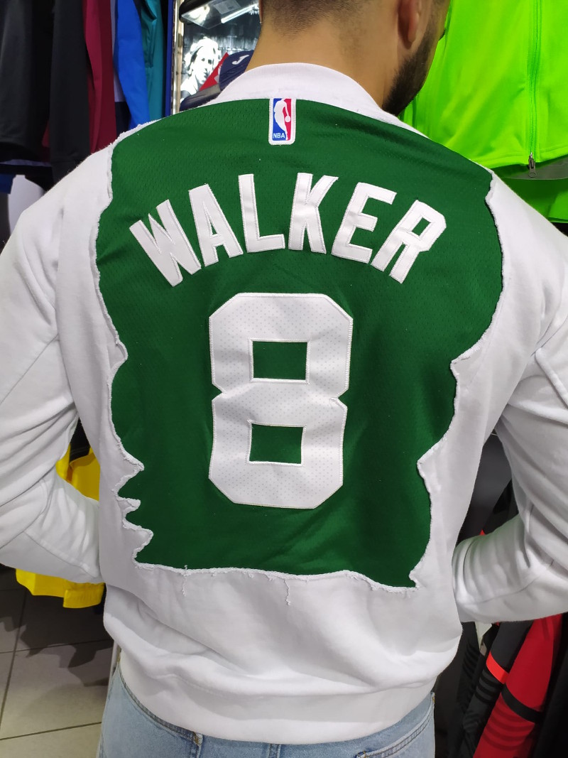 Tabella taglie e misure Felpa Sportiva Girocollo JUST FOR POOR VILLENEUVE Boston Celtics 8 Walker Originale Uomo Bianco