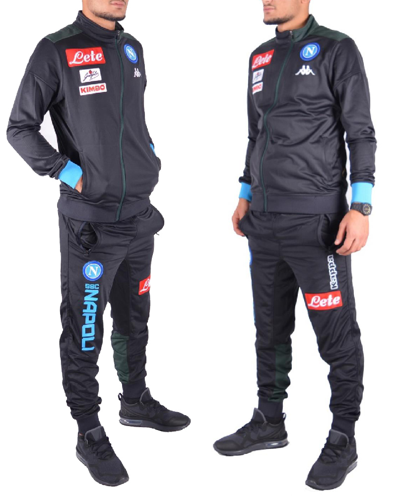 Napoli Naples Kappa Tuta Allenamento Tracksuit versione panchina ABECO 2018 19