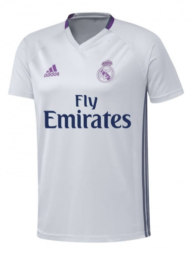 Real Madrid Adidas Training Shirt Fly Emirates Men White 2016 17