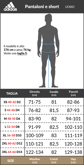 taglia 176 adidas