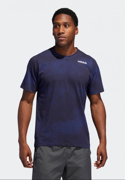 adidas graphic 70s tee maglietta uomo blu large