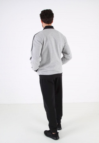 Adidas Tuta Sportiva sport Tracksuit MTS Cotton Relax Uomo Grigio | eBay