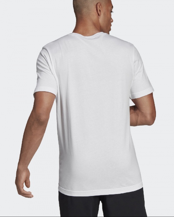 camiseta adidas hombre blanca