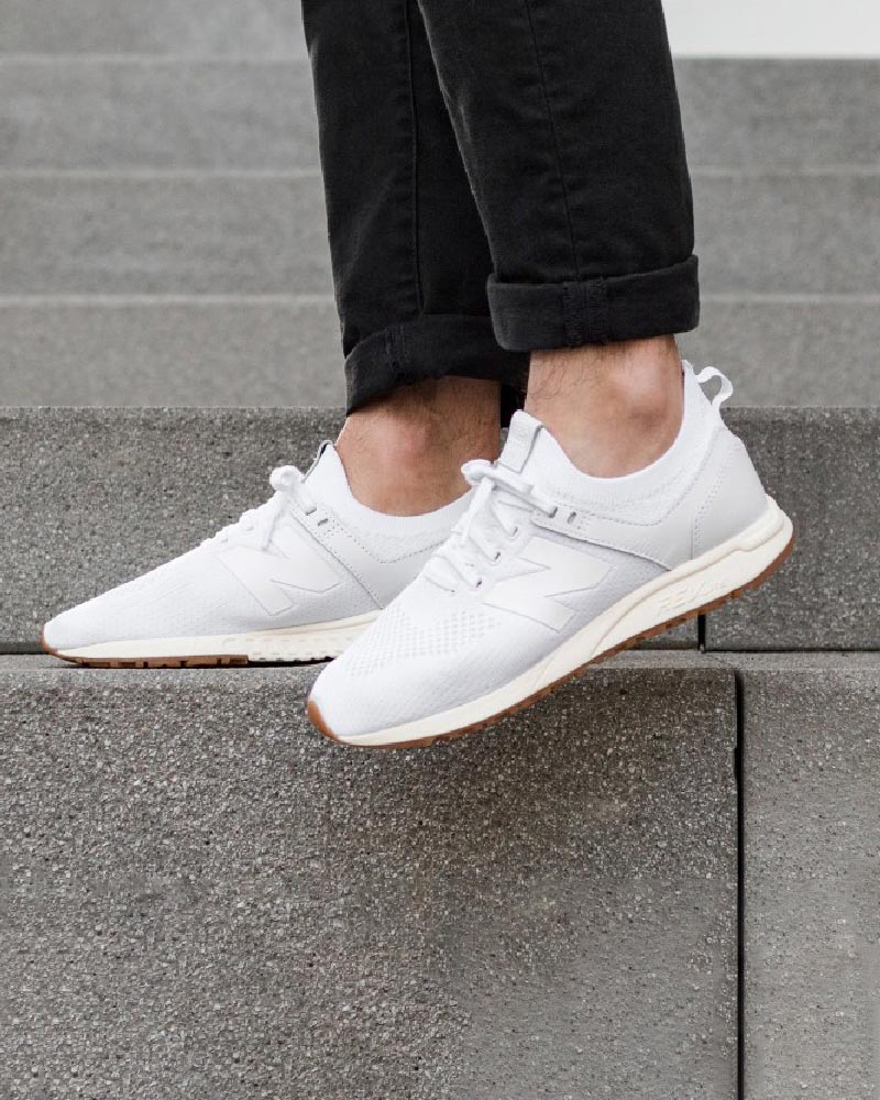 New Balance Mrl247 Decon Uomo White White Scarpe da Ginnastica 8 UK New Balance Mrl247 Decon Uomo White White Scarpe da Ginnastica 8 UK