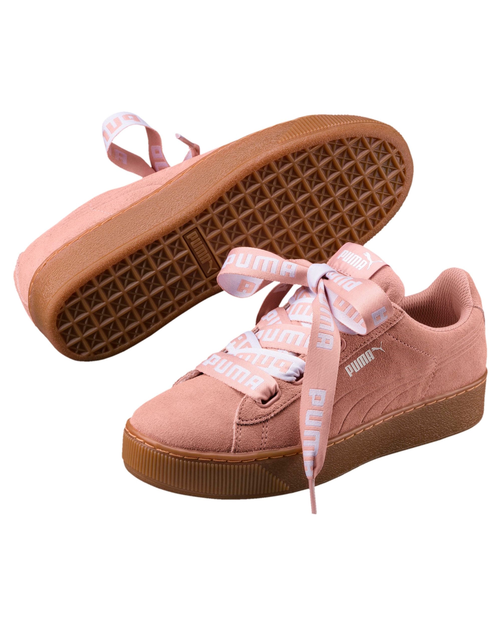 Puma Sport Schuhe Shoe Sneakers Vikky Pltfm Ribbon Bold Rihanna Damen Rosa Puma Sport Schuhe Shoe Sneakers Vikky Pltfm Ribbon Bold Rihanna Damen Rosa