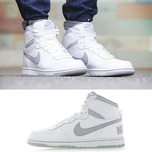 nike white high ankle shoes