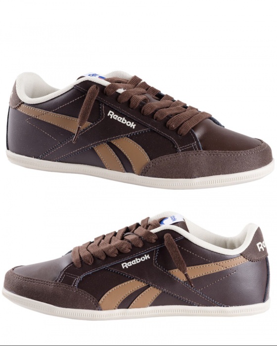 reebok freestyle low uomo marroni