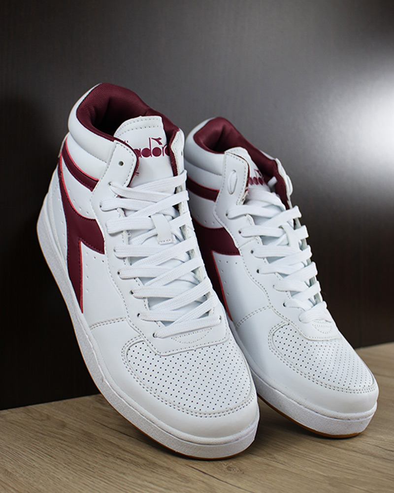 Blanc Playground de Diadora High Mid Sportswear sport Sneakers Violet Chaussures ZukOXiP