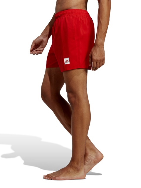 Costume da bagno nuoto mare Piscina pantaloncini Adidas SHORT LENGTH SOLID uomo Rosso - Swimsuit swimming sea Pool shorts Adidas SHORT LENGTH SOLID man Red - Maillot de bain natation mer Pool short Adidas SHORT LENGTH SOLID homme rouge - Badeanzug schwimm meer Pool shorts Adidas SHORT LENGTH SOLID mann rot
