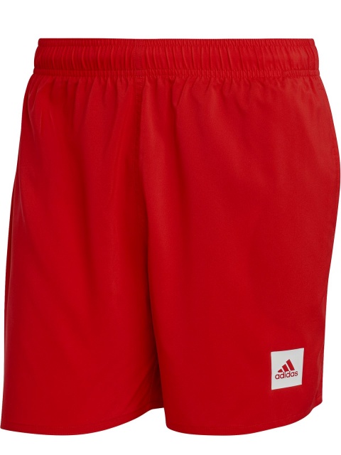 Costume da bagno nuoto mare Piscina pantaloncini Adidas SHORT LENGTH SOLID uomo Rosso - Swimsuit swimming sea Pool shorts Adidas SHORT LENGTH SOLID man Red - Maillot de bain natation mer Pool short Adidas SHORT LENGTH SOLID homme rouge - Badeanzug schwimm meer Pool shorts Adidas SHORT LENGTH SOLID mann rot