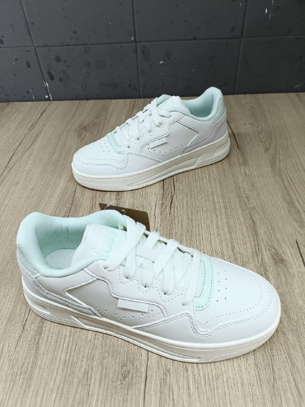 Scarpe Sneakers Unisex Diadora GINGER Bianco Verde Sportswear T3 - Imagen 10 de 15