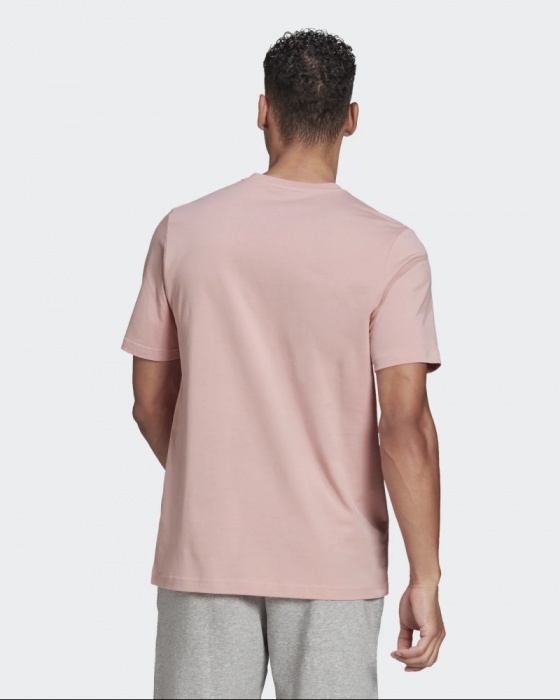 T shirt maglia maglietta UOMO Adidas Rosa 2022 Essentials Big Logo