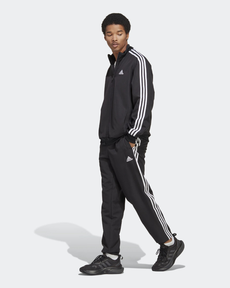 survetement complet Full Tracksuit HOMME Adidas 3 Stripes Woven Noir eBay