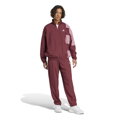 Tuta Sportiva ADIDAS Tuta Sportswear ColorBlock Woven Amaranto - ADIDAS Tracksuit Sportswear Tracksuit ColorBlock Woven Amaranth - ADIDAS Survêtement Sportswear Survêtement ColorBlock Tissé Amarante - ADIDAS Trainingsanzug Sportswear Trainingsanzug ColorBlock Woven Amaranth