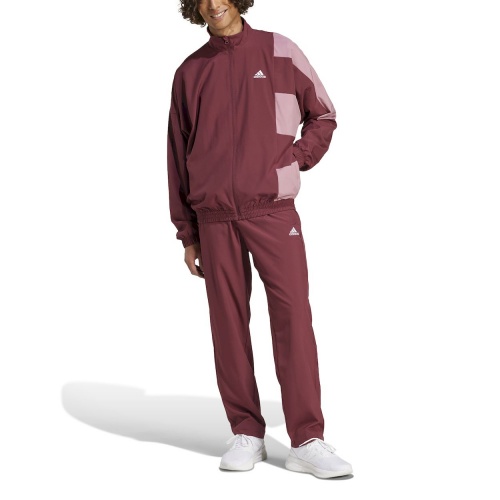 Tuta Sportiva ADIDAS Tuta Sportswear ColorBlock Woven Amaranto - ADIDAS Tracksuit Sportswear Tracksuit ColorBlock Woven Amaranth - ADIDAS Survêtement Sportswear Survêtement ColorBlock Tissé Amarante - ADIDAS Trainingsanzug Sportswear Trainingsanzug ColorBlock Woven Amaranth