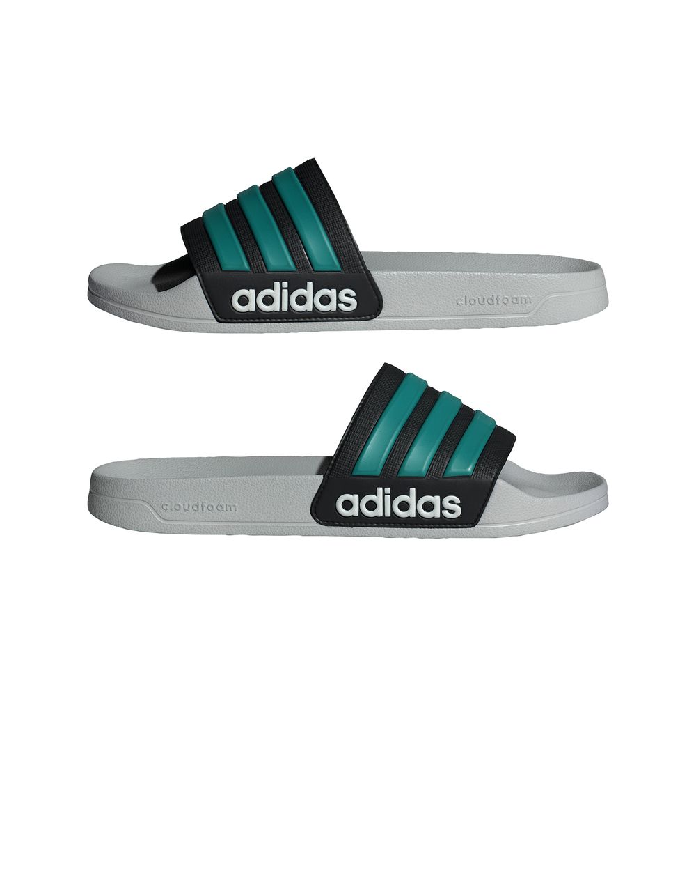 Ciabatte UOMO Adidas Adilette Shower Grigio Nero Verde - Imagen 12 de 18