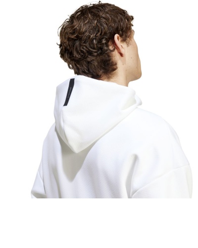 Giacca  sportiva Felpa Cappuccio Adidas Z.N.E. Full-Zip Hoodie Cotone uomo Bianco - Adidas ZNE Full-Zip Hoodie Cotton Men's Sports Jacket Hooded Sweatshirt White - Sweat à capuche zippé Adidas ZNE en coton pour homme, veste de sport, sweat-shirt blanc - Adidas ZNE Full-Zip Hoodie Baumwolle Herren Sportjacke Kapuzenpullover Weiß