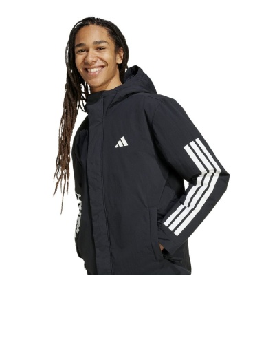 Giubbino Giubbotto Giacca Imbottita ADIDAS 3S Hd Insuled Uomo Nero - ADIDAS 3S Hd Insuled Padded Jacket Men's Jacket Black - Veste matelassée isolante ADIDAS 3S HD pour homme, noire - ADIDAS 3S Hd Insulated Padded Jacket Herren Jacke Schwarz