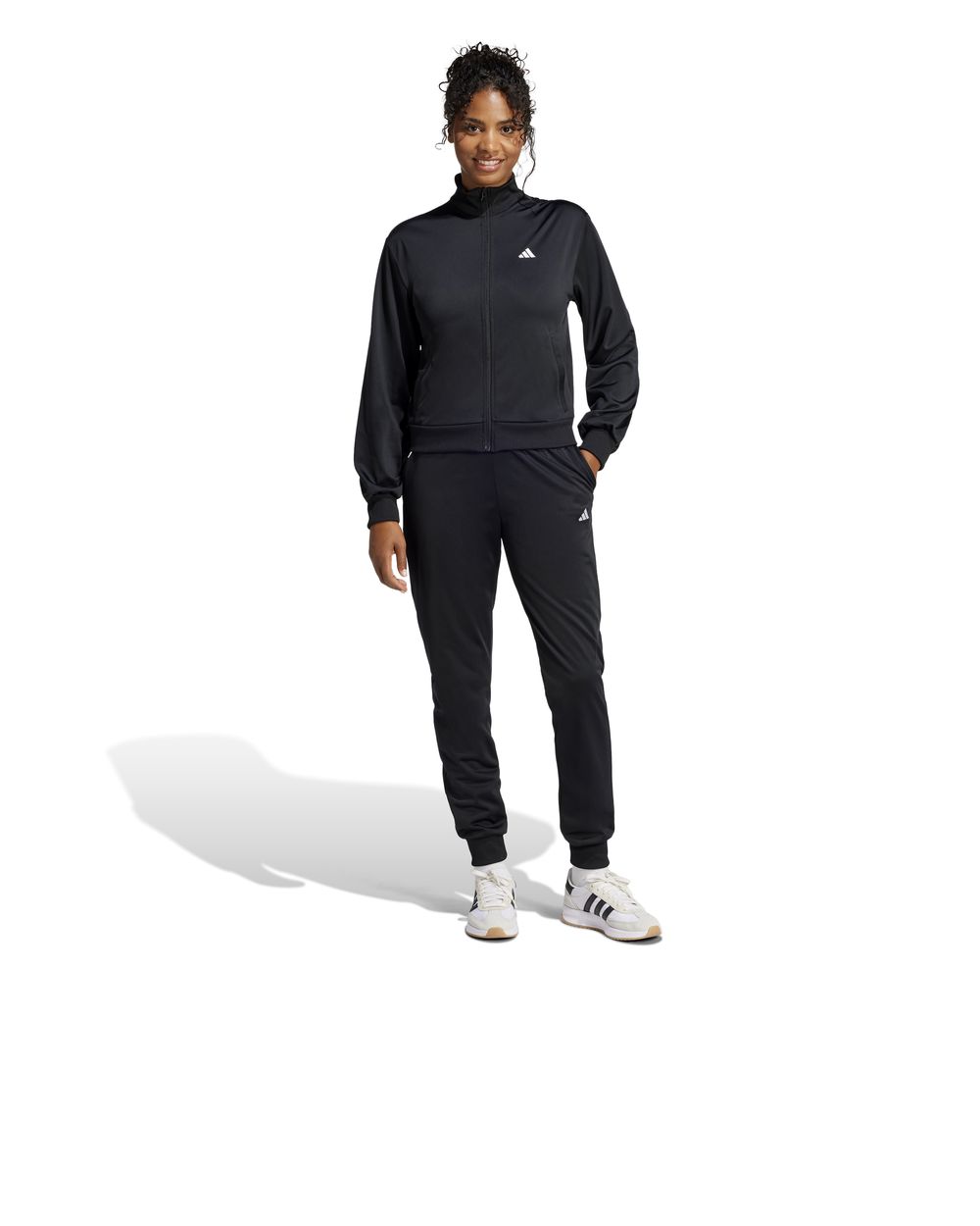 Tuta Intera Completa Tracksuit DONNA Adidas FEELCOZY Woman Nero Poliestere - Foto 11 di 15