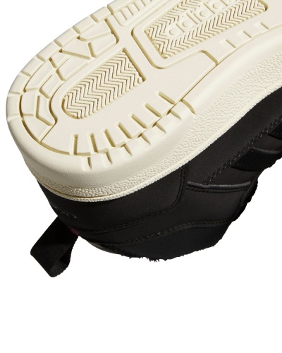 Scarpe sportive Sneakers Adidas Rapid Court Mid J Winter Caviglia alta Ragazzo Donna Lifestyle Nero Carbon Bianco - Sports Shoes Sneakers Adidas Rapid Court Mid J Winter High Ankle Boy Women Lifestyle Black Carbon White - Chaussures de sport Baskets Adidas Rapid Court Mid J Winter High Ankle Garçon Femme Lifestyle Noir Carbone Blanc - Sportschuhe Sneakers Adidas Rapid Court Mid J Winter High Ankle Junge Frau Lifestyle Schwarz Carbon Weiß