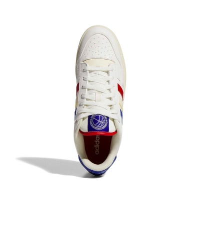 Scarpe sportive Sneakers Adidas RAPID COURT LOW Uomo Lifestyle Bianco Rosso Royal - Adidas RAPID COURT LOW Men\'s Lifestyle Sports Shoes Sneakers White Royal Red - Adidas RAPID COURT LOW Chaussures de sport lifestyle pour homme, blanches et rouges royales - Adidas RAPID COURT LOW Herren Lifestyle-Sportschuhe Sneaker Weiß Königsrot