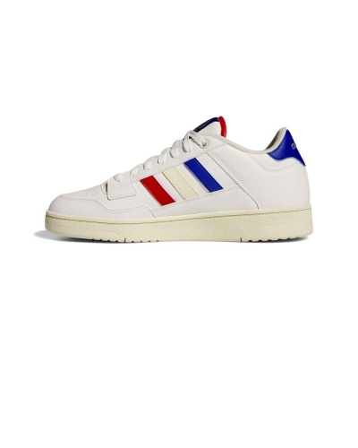 Scarpe sportive Sneakers Adidas RAPID COURT LOW Uomo Lifestyle Bianco Rosso Royal - Adidas RAPID COURT LOW Men\'s Lifestyle Sports Shoes Sneakers White Royal Red - Adidas RAPID COURT LOW Chaussures de sport lifestyle pour homme, blanches et rouges royales - Adidas RAPID COURT LOW Herren Lifestyle-Sportschuhe Sneaker Weiß Königsrot