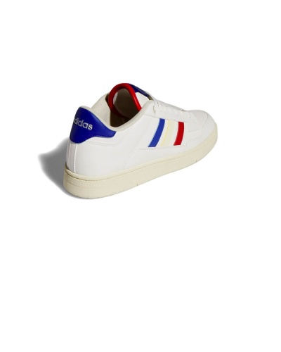 Scarpe sportive Sneakers Adidas RAPID COURT LOW Uomo Lifestyle Bianco Rosso Royal - Adidas RAPID COURT LOW Men\'s Lifestyle Sports Shoes Sneakers White Royal Red - Adidas RAPID COURT LOW Chaussures de sport lifestyle pour homme, blanches et rouges royales - Adidas RAPID COURT LOW Herren Lifestyle-Sportschuhe Sneaker Weiß Königsrot