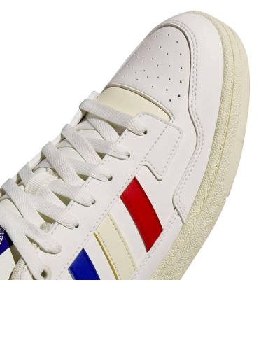 Scarpe sportive Sneakers Adidas RAPID COURT LOW Uomo Lifestyle Bianco Rosso Royal - Adidas RAPID COURT LOW Men\'s Lifestyle Sports Shoes Sneakers White Royal Red - Adidas RAPID COURT LOW Chaussures de sport lifestyle pour homme, blanches et rouges royales - Adidas RAPID COURT LOW Herren Lifestyle-Sportschuhe Sneaker Weiß Königsrot