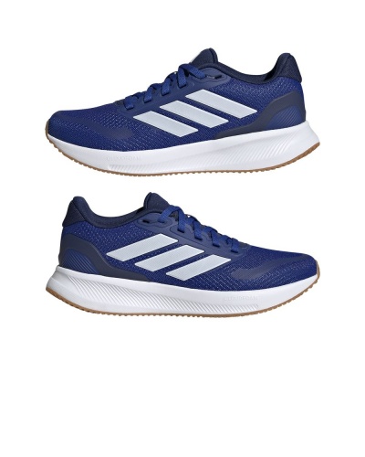 Scarpe Ginnastica Sneakers Addias Runfalcon 5 Junior Bambini Ragazzi Donna Blue Bianco - Shoes Sneakers Addias Runfalcon 5 Junior Kids Boys Women Blue White - Chaussures Baskets Addias Runfalcon 5 Junior Enfants Garçons Femmes Bleu Blanc - Schuhe Sneakers Addias Runfalcon 5 Junior Kinder Jungen Damen Blau Weiß