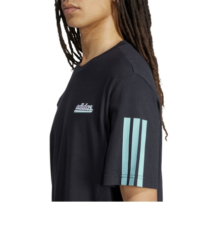 maglia maglietta T-Shirt tempo libero adidas Script maniche Corte Cotone estivo Uomo Nero - Leisure T-Shirt adidas Script Short Sleeve Cotton Summer Mens Black - T-shirt de loisirs adidas Script à manches courtes en coton pour homme, noir - Freizeit T-Shirt adidas Script Kurzarm Baumwolle Sommer Herren Schwarz