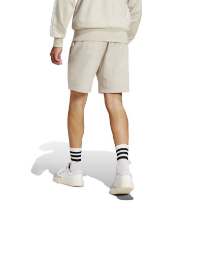 pantaloncini adidas Linear Single Jersey Cotone con tasche Beige - Shorts adidas Linear Single Jersey Cotton with Pockets Beige - Short adidas Linear Single Jersey Coton avec Poches Beige - Shorts adidas Linear Single Jersey Baumwolle mit Taschen Beige