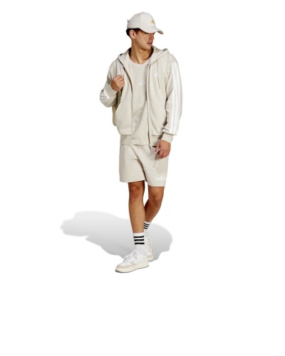 pantaloncini adidas Linear Single Jersey Cotone con tasche Beige - Shorts adidas Linear Single Jersey Cotton with Pockets Beige - Short adidas Linear Single Jersey Coton avec Poches Beige - Shorts adidas Linear Single Jersey Baumwolle mit Taschen Beige
