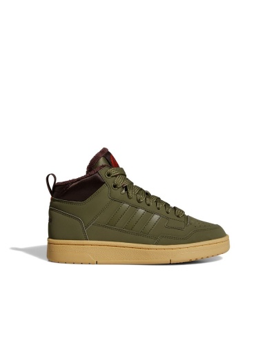 Scarpe sportive Sneakers Adidas Rapid Court Mid J Winter Caviglia alta Ragazzo Donna Lifestyle Verde - Sports Shoes Sneakers Adidas Rapid Court Mid J Winter High Ankle Boy Women Lifestyle Green - Chaussures de sport Baskets Adidas Rapid Court Mid J Winter High Ankle Garçon Femme Lifestyle Vert - Sportschuhe Sneakers Adidas Rapid Court Mid J Winter High Ankle Junge Damen Lifestyle Grün