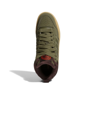 Scarpe sportive Sneakers Adidas Rapid Court Mid J Winter Caviglia alta Ragazzo Donna Lifestyle Verde - Sports Shoes Sneakers Adidas Rapid Court Mid J Winter High Ankle Boy Women Lifestyle Green - Chaussures de sport Baskets Adidas Rapid Court Mid J Winter High Ankle Garçon Femme Lifestyle Vert - Sportschuhe Sneakers Adidas Rapid Court Mid J Winter High Ankle Junge Damen Lifestyle Grün
