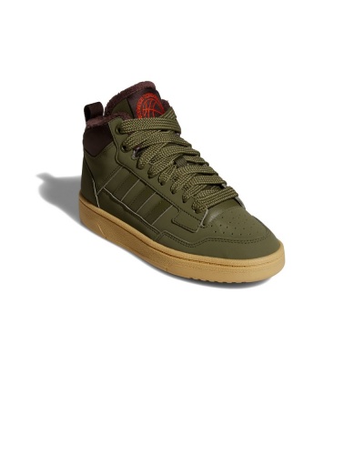 Scarpe sportive Sneakers Adidas Rapid Court Mid J Winter Caviglia alta Ragazzo Donna Lifestyle Verde - Sports Shoes Sneakers Adidas Rapid Court Mid J Winter High Ankle Boy Women Lifestyle Green - Chaussures de sport Baskets Adidas Rapid Court Mid J Winter High Ankle Garçon Femme Lifestyle Vert - Sportschuhe Sneakers Adidas Rapid Court Mid J Winter High Ankle Junge Damen Lifestyle Grün