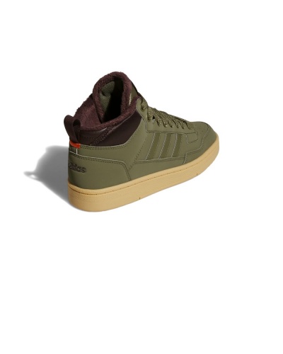 Scarpe sportive Sneakers Adidas Rapid Court Mid J Winter Caviglia alta Ragazzo Donna Lifestyle Verde - Sports Shoes Sneakers Adidas Rapid Court Mid J Winter High Ankle Boy Women Lifestyle Green - Chaussures de sport Baskets Adidas Rapid Court Mid J Winter High Ankle Garçon Femme Lifestyle Vert - Sportschuhe Sneakers Adidas Rapid Court Mid J Winter High Ankle Junge Damen Lifestyle Grün