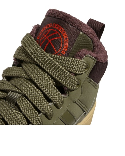 Scarpe sportive Sneakers Adidas Rapid Court Mid J Winter Caviglia alta Ragazzo Donna Lifestyle Verde - Sports Shoes Sneakers Adidas Rapid Court Mid J Winter High Ankle Boy Women Lifestyle Green - Chaussures de sport Baskets Adidas Rapid Court Mid J Winter High Ankle Garçon Femme Lifestyle Vert - Sportschuhe Sneakers Adidas Rapid Court Mid J Winter High Ankle Junge Damen Lifestyle Grün