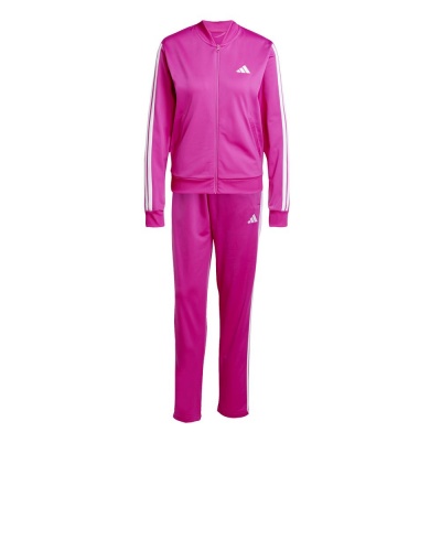 Tuta intera Completa Adidas DONNA 3-Stripes Poliestere Fucsia - Adidas WOMEN'S 3-Stripes Polyester Fuchsia Full Tracksuit - Survêtement Adidas FEMME 3-Stripes Polyester Fuchsia - Adidas DAMEN 3-Streifen Polyester Fuchsia Kompletter Trainingsanzug