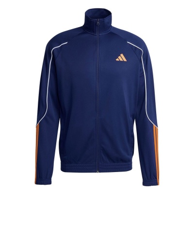 Tuta Sportiva ADIDAS 3-Stripes Stadium Uomo Poliestere Blue - Adidas 3-Stripes Stadium Tracksuit for Men Polyester Blue - Survêtement Adidas Stadium 3 bandes pour homme polyester Blue - Adidas 3-Streifen Stadium Trainingsanzug für Herren Polyester Blau