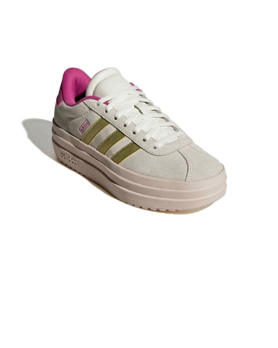 Scarpe sportive sneakers adidas VL Court Bold Platform Donna Bianco Rosa Oro - Sports Shoes Sneakers Adidas VL Court Bold Platform Womens White Pink Gold - chaussures de sport Adidas VL Court Bold Platform pour femme, blanches, roses et dorées. - Adidas VL Court Bold Platform Damen-Sneaker, Weiß, Rosa, Gold