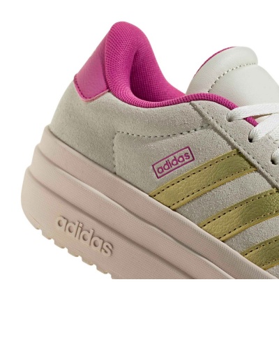 Scarpe sportive sneakers adidas VL Court Bold Platform Donna Bianco Rosa Oro - Sports Shoes Sneakers Adidas VL Court Bold Platform Womens White Pink Gold - chaussures de sport Adidas VL Court Bold Platform pour femme, blanches, roses et dorées. - Adidas VL Court Bold Platform Damen-Sneaker, Weiß, Rosa, Gold