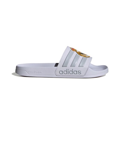 Ciabatte Adidas ADILETTE SHOWER Real Madrid FC unisex mare piscina nuoto tempo libero gomma Bianco - Adidas ADILETTE SHOWER Real Madrid FC unisex sea swimming pool swimming free time rubber slippers White - Chaussons de bain unisexes Adidas ADILETTE SHOWER Real Madrid FC, en caoutchouc, pour la piscine, la mer et les loisirs, blancs - Adidas ADILETTE SHOWER Real Madrid FC Unisex-Slipper für Meer, Schwimmbad, Schwimmen, Freizeit, Gummi, Weiß