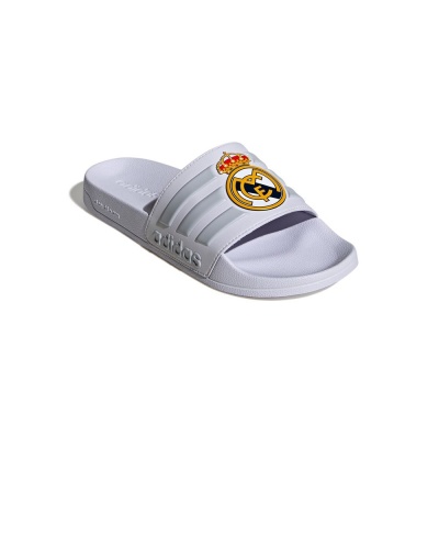 Ciabatte Adidas ADILETTE SHOWER Real Madrid FC unisex mare piscina nuoto tempo libero gomma Bianco - Adidas ADILETTE SHOWER Real Madrid FC unisex sea swimming pool swimming free time rubber slippers White - Chaussons de bain unisexes Adidas ADILETTE SHOWER Real Madrid FC, en caoutchouc, pour la piscine, la mer et les loisirs, blancs - Adidas ADILETTE SHOWER Real Madrid FC Unisex-Slipper für Meer, Schwimmbad, Schwimmen, Freizeit, Gummi, Weiß