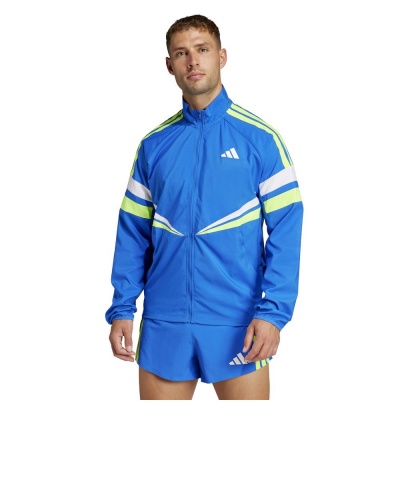 Giacca running adidas adizero Retro uomo Royal - Adidas adizero Retro Mens Running Jacket Royal - Adidas adizero Retro Veste de course pour homme Royal - Adidas adizero Retro Herren Laufjacke Royal
