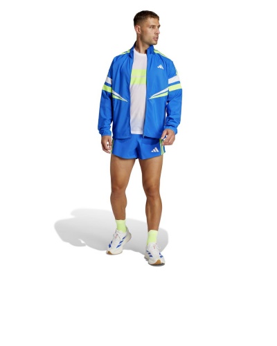 Giacca running adidas adizero Retro uomo Royal - Adidas adizero Retro Mens Running Jacket Royal - Adidas adizero Retro Veste de course pour homme Royal - Adidas adizero Retro Herren Laufjacke Royal
