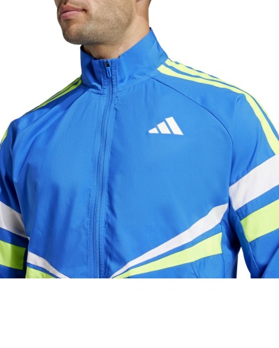 Giacca running adidas adizero Retro uomo Royal - Adidas adizero Retro Mens Running Jacket Royal - Adidas adizero Retro Veste de course pour homme Royal - Adidas adizero Retro Herren Laufjacke Royal