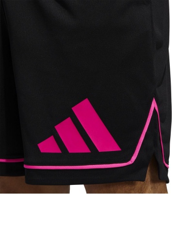 pantaloncini sportivi Adidas BasketBall Badge of Sport uomo Con tasche Nero Fucsia - Adidas BasketBall Badge of Sport Men's Sports Shorts With Pockets Black Fuchsia - Short de sport Adidas BasketBall Badge of Sport pour homme avec poches, noir fuchsia - Adidas BasketBall Badge of Sport Herren Sportshorts mit Taschen Schwarz Fuchsia