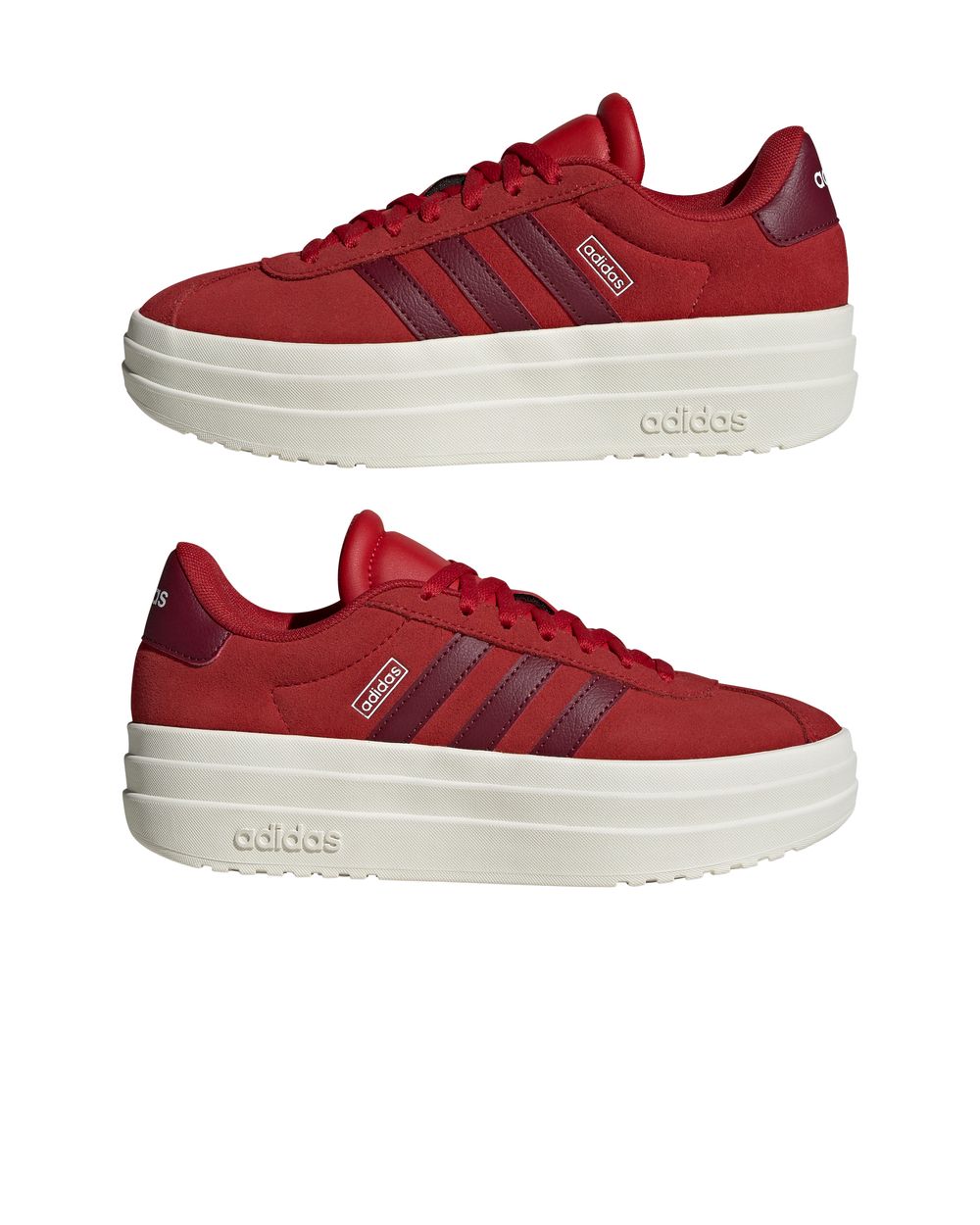 Scarpe Sneakers Ragazze Donna Adidas VL Court Bold Platform J Rosso - Imagen 13 de 15