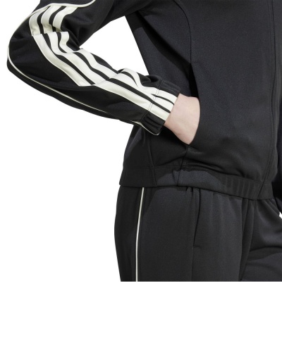 Tuta intera Completa Adidas DONNA Stadium W Poliestere Nero - Adidas WOMEN'S Stadium W Polyester Black Full Tracksuit - Survêtement Adidas Stadium W en polyester noir pour femme - Adidas DAMEN Stadium W Polyester Schwarz Kompletter Trainingsanzug